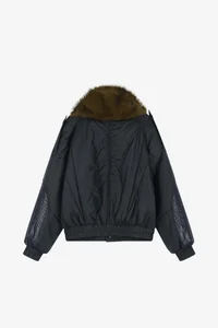 FUR SHAWL COLLAR PUFFER JACKET thumb 12