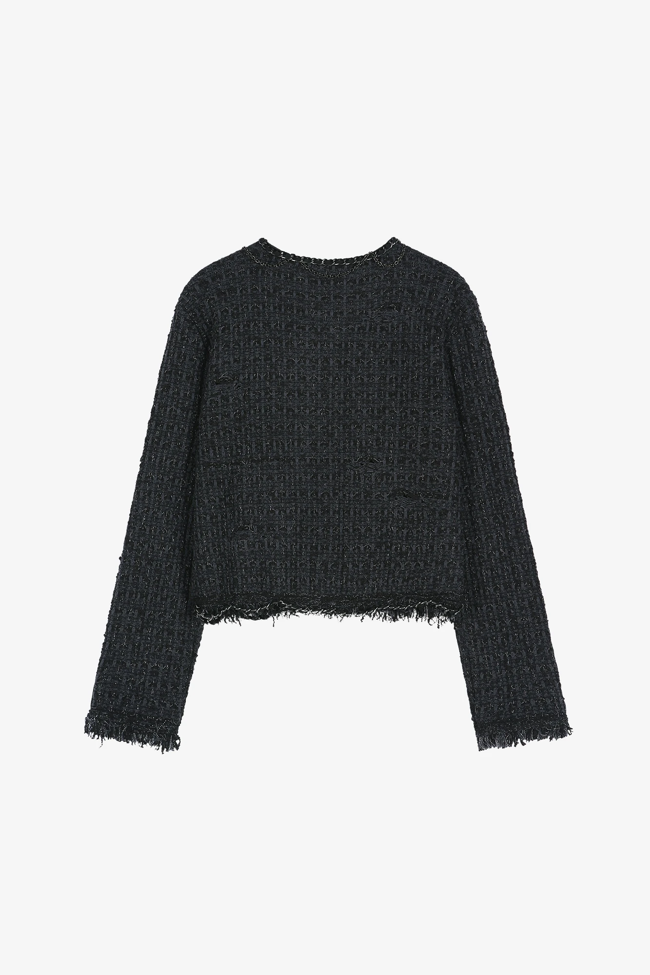 RAW CHAIN-EDGE TWEED JACKET | ANDERSSON BELL