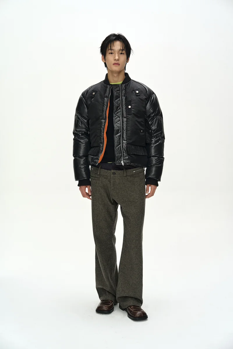 UNISEX BOMBER LAYERED DOWN JACKET 1