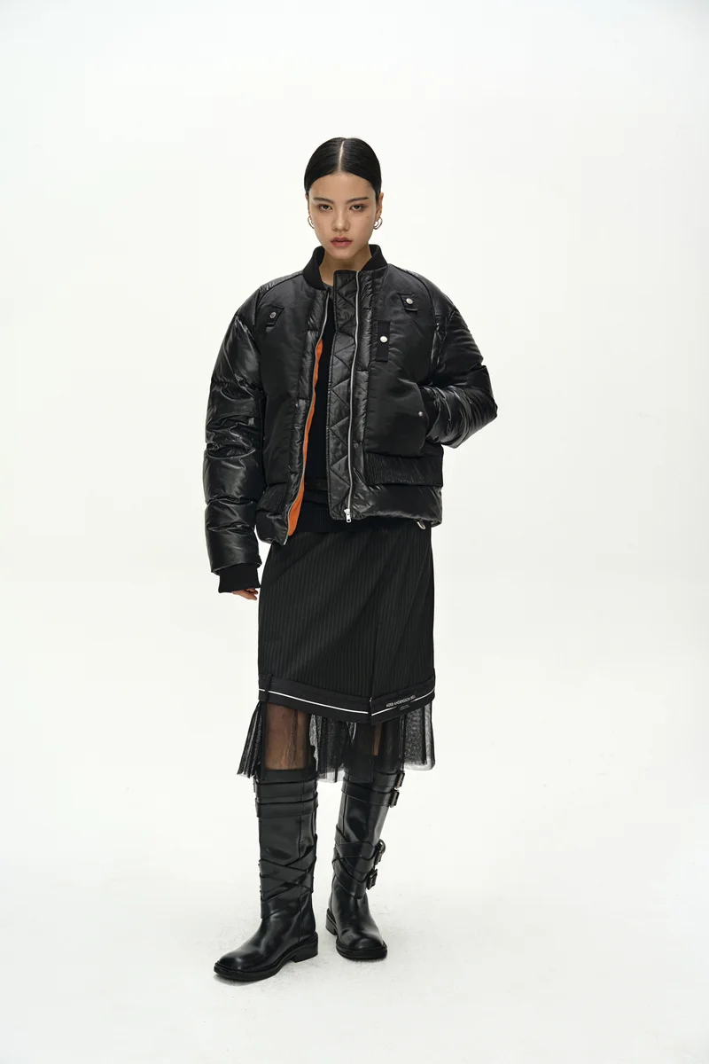 UNISEX BOMBER LAYERED DOWN JACKET 2