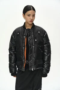 UNISEX BOMBER LAYERED DOWN JACKET thumb 6