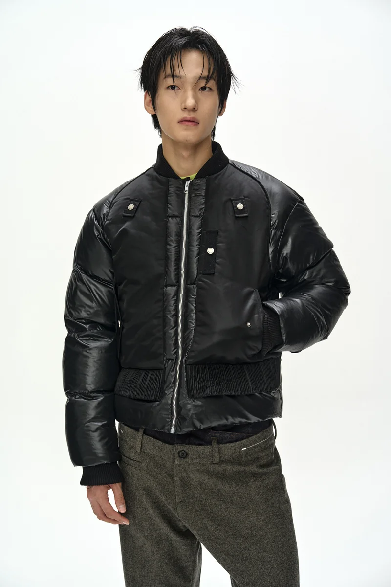 UNISEX BOMBER LAYERED DOWN JACKET 7