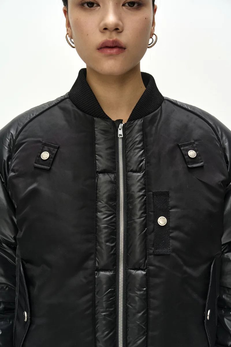 UNISEX BOMBER LAYERED DOWN JACKET 10