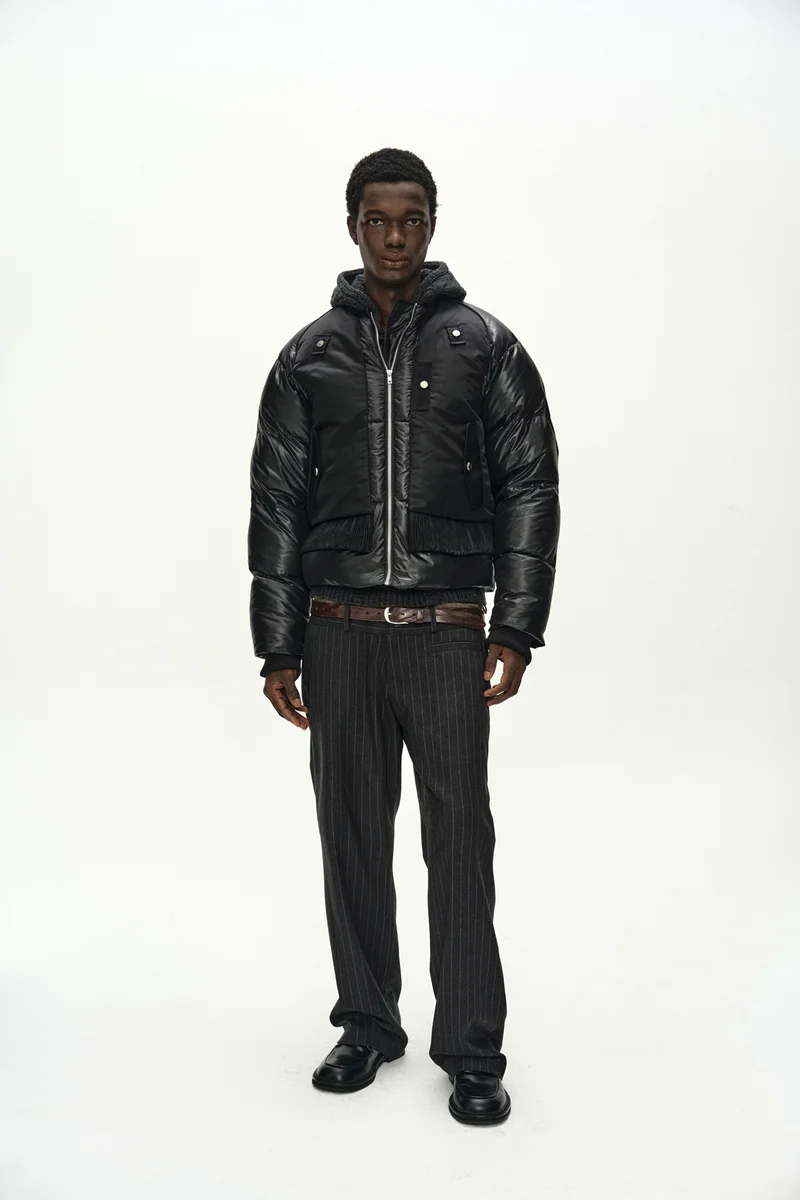 UNISEX BOMBER LAYERED DOWN JACKET 11
