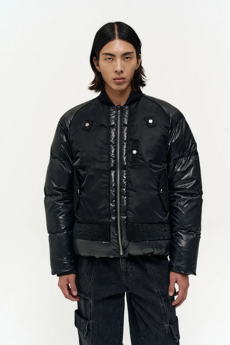 UNISEX BOMBER LAYERED DOWN JACKET 12