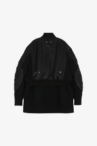 UNISEX DECONSTRUCTED LAYERED BOMBER COAT thumb 14