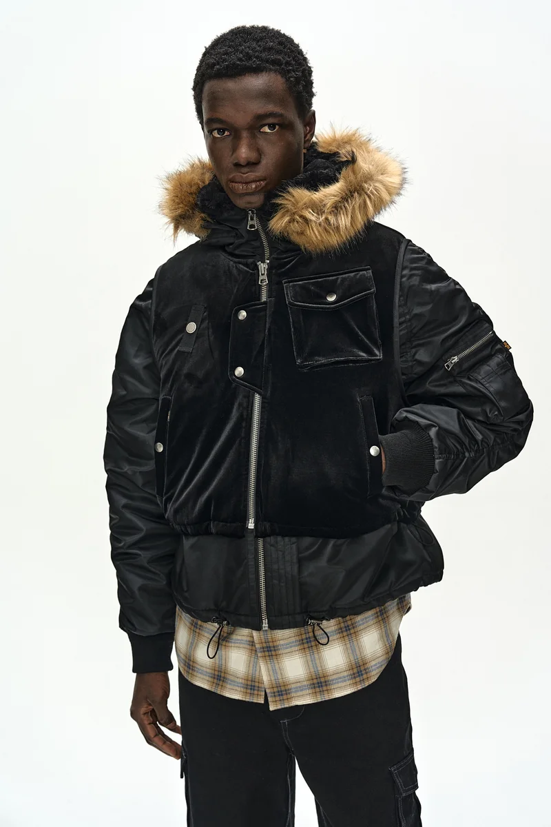ANDERSSON BELL X ALPHA INDUSTRIES VEST LAYERED N-2B JACKET 5