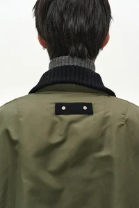 UNISEX DECONSTRUCTED LAYERED BOMBER COAT thumb 5