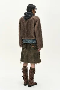 FUR ON DENIM JACKET thumb 7