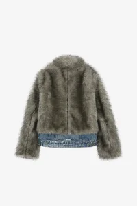 FUR ON DENIM JACKET thumb 12