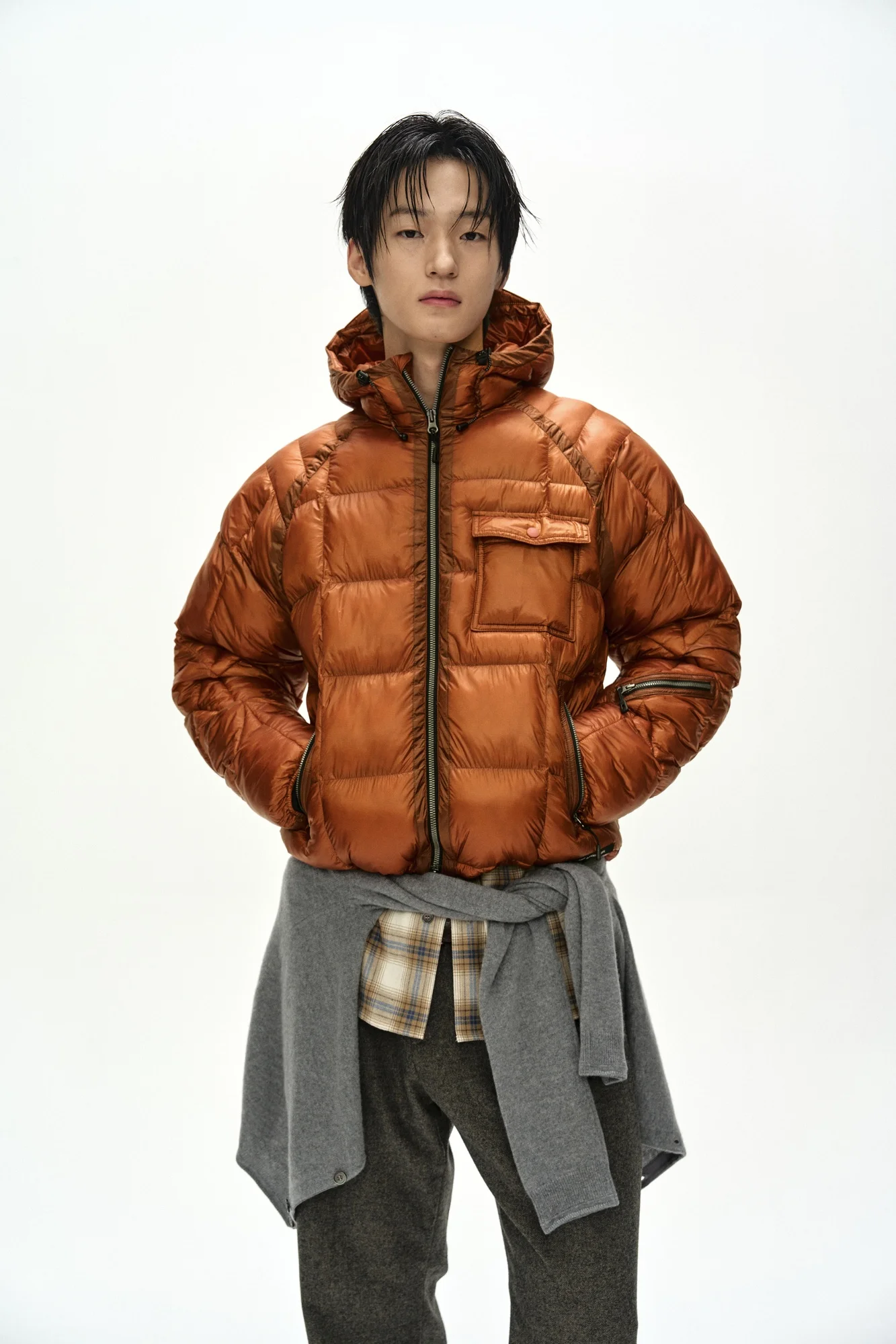 ANDERSSON BELL UNISEX TORINO LIGHTWEIGHT DOWN JACKET ORANGE