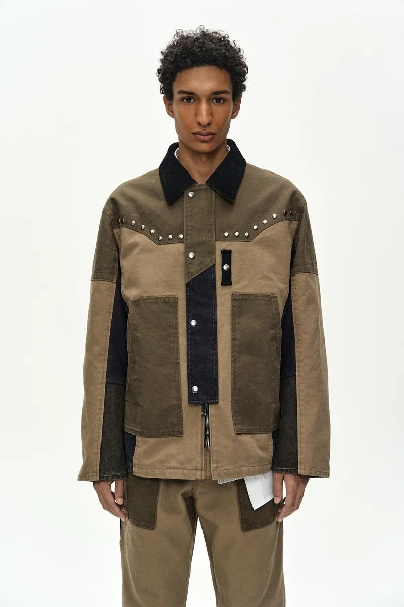 AUSTIN PATCHWORK WASHED JACKET 5