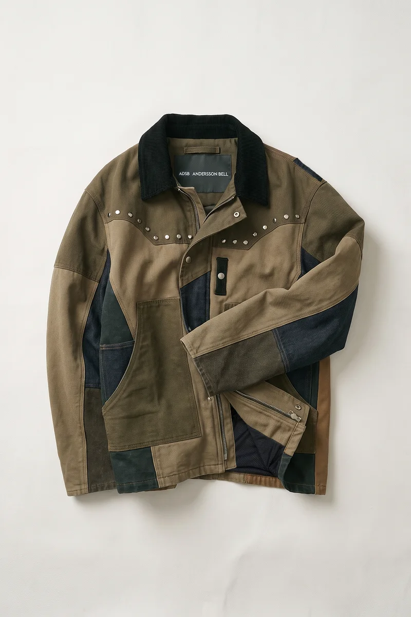 AUSTIN PATCHWORK WASHED JACKET 10