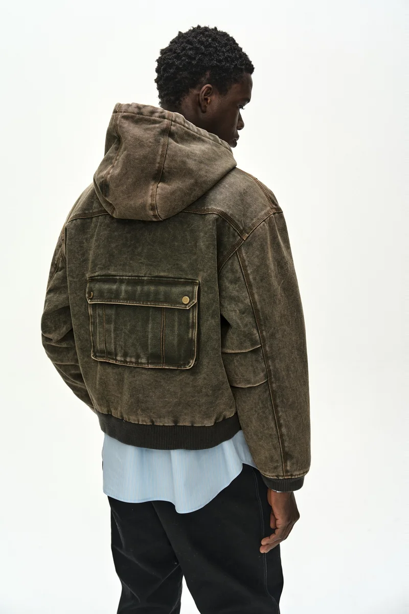 MILLY WASHED HOODIE JACKET 7