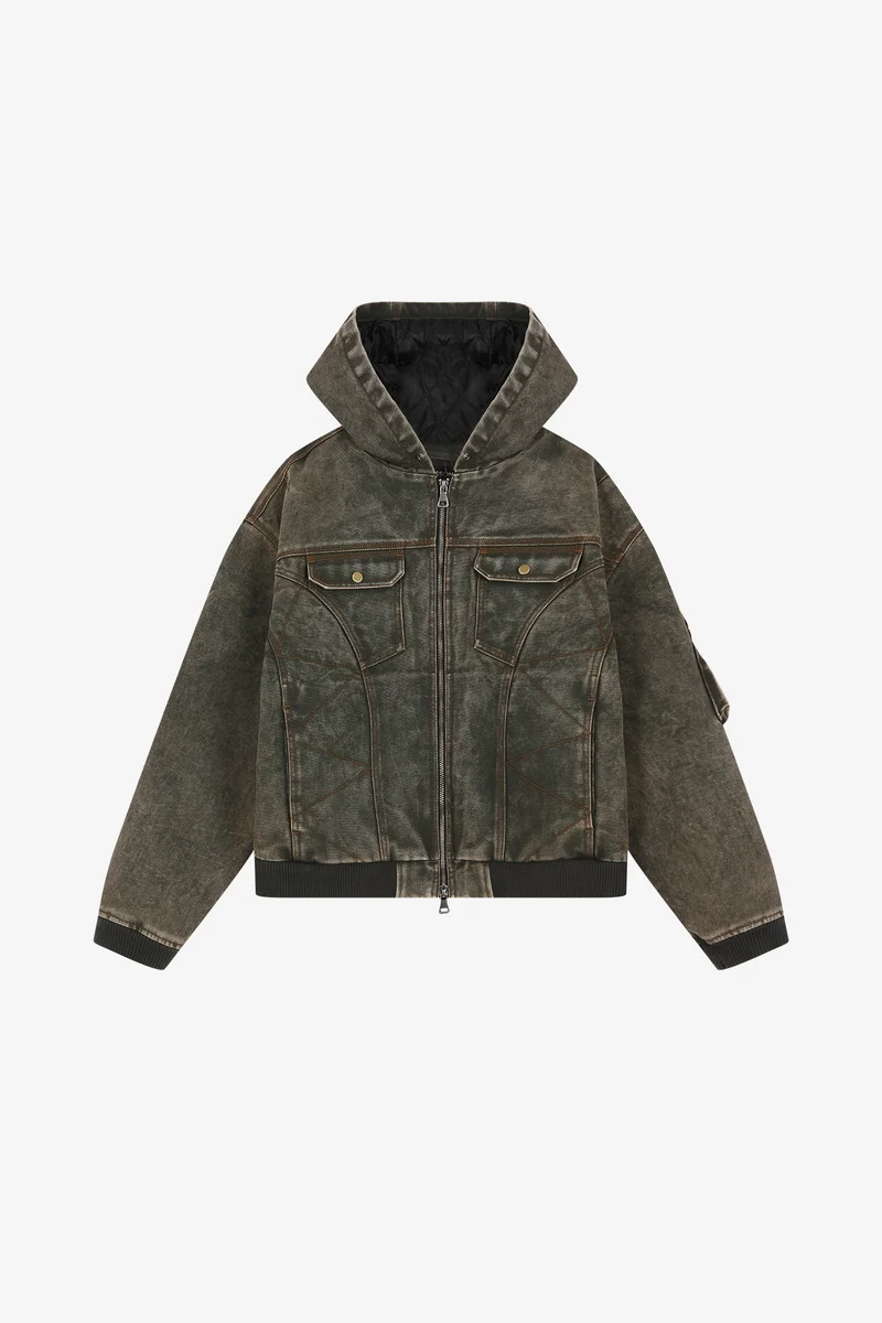 MILLY WASHED HOODIE JACKET 10