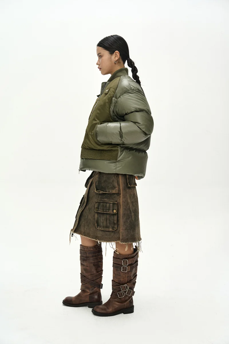 UNISEX BOMBER LAYERED DOWN JACKET 3