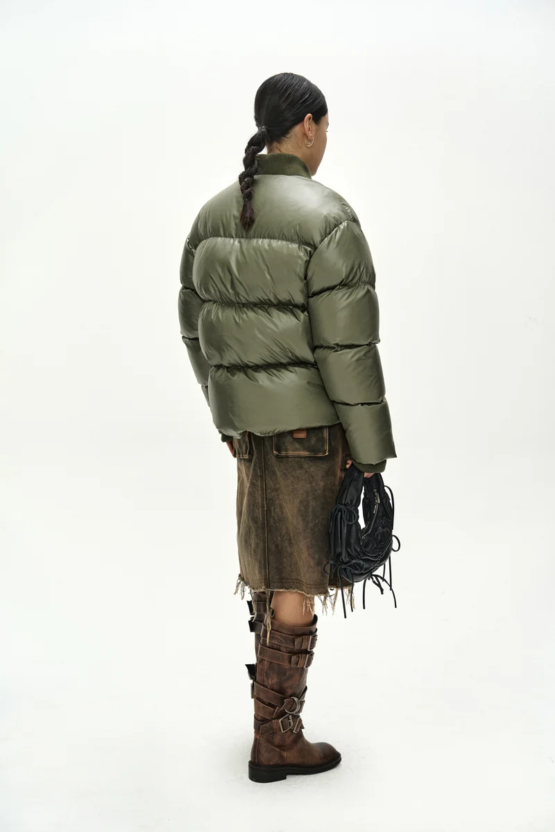 UNISEX BOMBER LAYERED DOWN JACKET 4