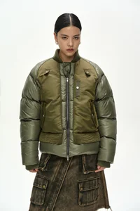 UNISEX BOMBER LAYERED DOWN JACKET thumb 5