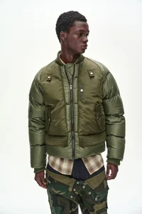 UNISEX BOMBER LAYERED DOWN JACKET thumb 7