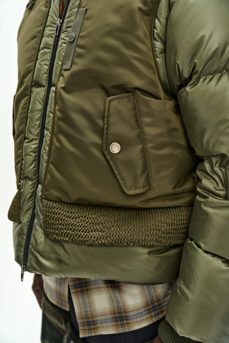 UNISEX BOMBER LAYERED DOWN JACKET 9
