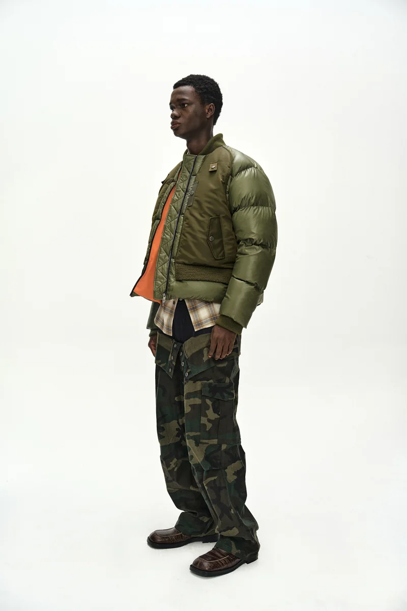 UNISEX BOMBER LAYERED DOWN JACKET 10