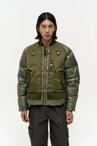 UNISEX BOMBER LAYERED DOWN JACKET thumb 12