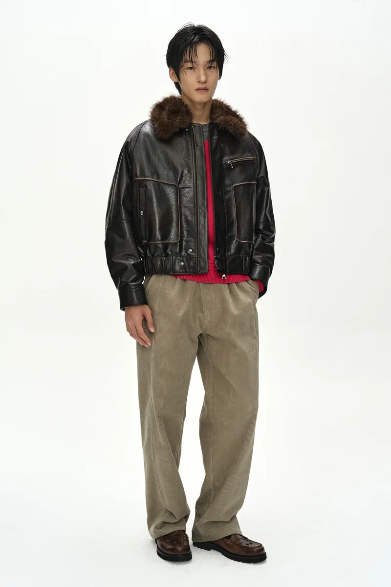 BUFFALO LEATHER BOMBER JACKET 2