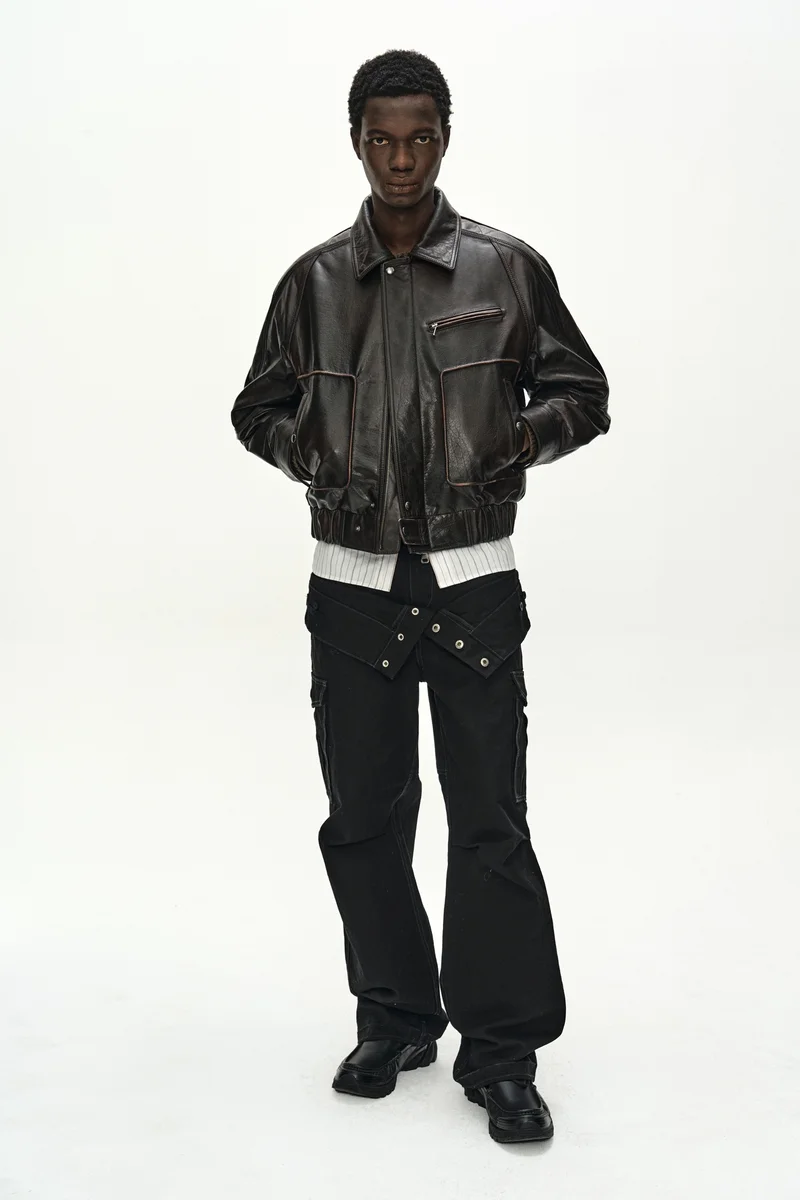 BUFFALO LEATHER BOMBER JACKET 3