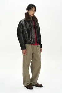 BUFFALO LEATHER BOMBER JACKET thumb 4
