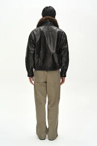 BUFFALO LEATHER BOMBER JACKET thumb 5