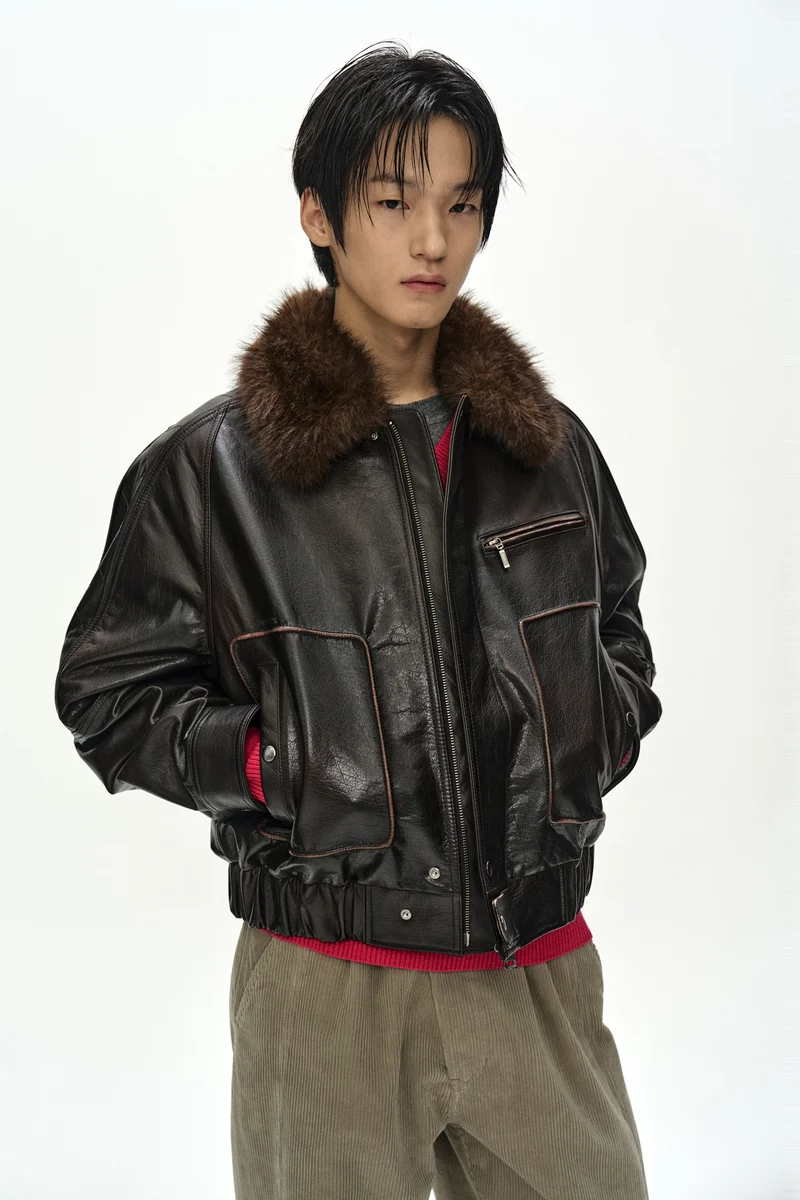 BUFFALO LEATHER BOMBER JACKET 7