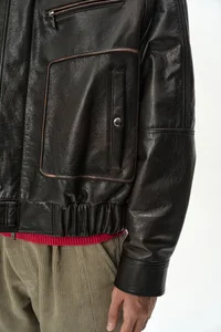 BUFFALO LEATHER BOMBER JACKET thumb 11