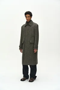 DETACHABLE FUR COLLAR CHESTERFIELD TWEED COAT thumb 2