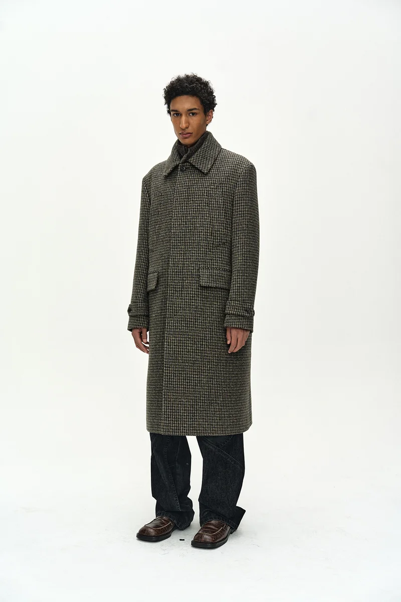 DETACHABLE FUR COLLAR CHESTERFIELD TWEED COAT 2