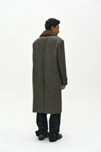 DETACHABLE FUR COLLAR CHESTERFIELD TWEED COAT thumb 4