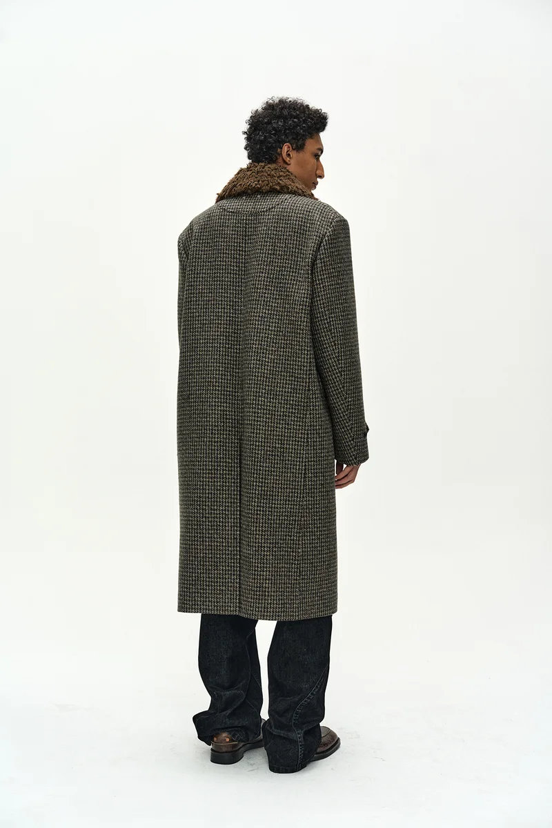 DETACHABLE FUR COLLAR CHESTERFIELD TWEED COAT 4