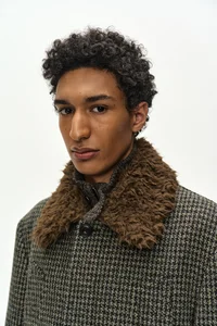 DETACHABLE FUR COLLAR CHESTERFIELD TWEED COAT thumb 7