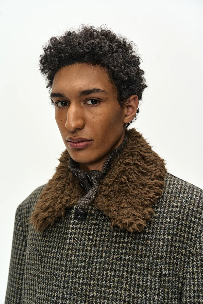 DETACHABLE FUR COLLAR CHESTERFIELD TWEED COAT 7
