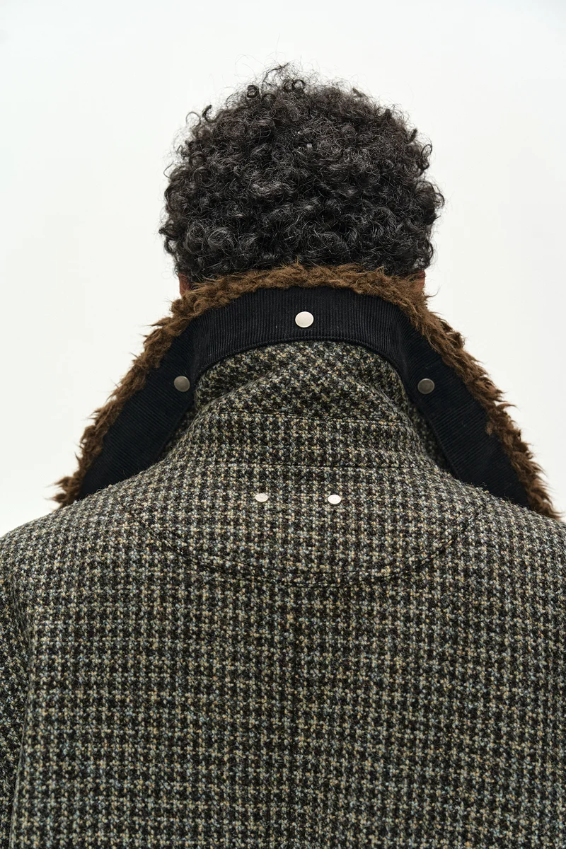 DETACHABLE FUR COLLAR CHESTERFIELD TWEED COAT 8