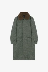 DETACHABLE FUR COLLAR CHESTERFIELD TWEED COAT thumb 9