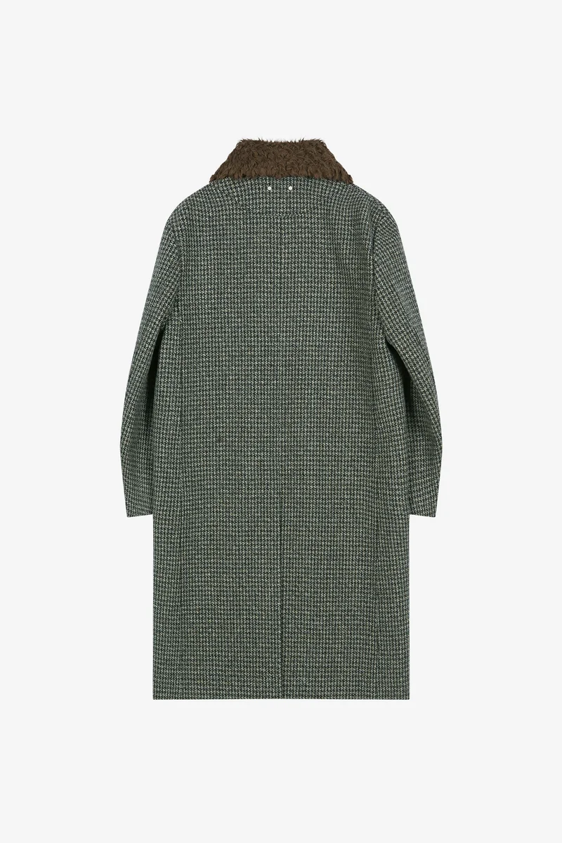 DETACHABLE FUR COLLAR CHESTERFIELD TWEED COAT 10