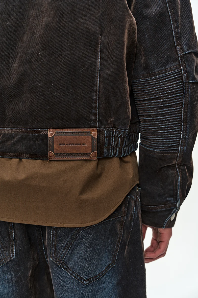 UNISEX PADDED DENIM BOMBER JACKET 14