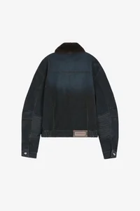 UNISEX PADDED DENIM BOMBER JACKET thumb 16
