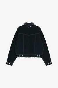 STUDDED VELVET DENIM JACKET thumb 10