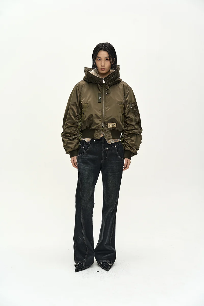 UNISEX FLARE COLLAR MA-1 PARKA 15