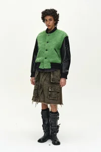 LAWN HAIRY WOOL VARSITY JACKET thumb 1