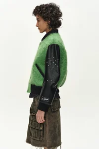LAWN HAIRY WOOL VARSITY JACKET thumb 5
