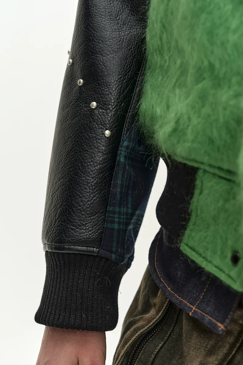 LAWN HAIRY WOOL VARSITY JACKET 6