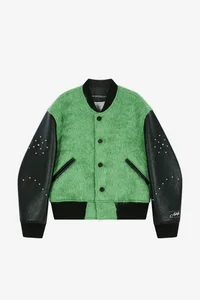 LAWN HAIRY WOOL VARSITY JACKET thumb 9