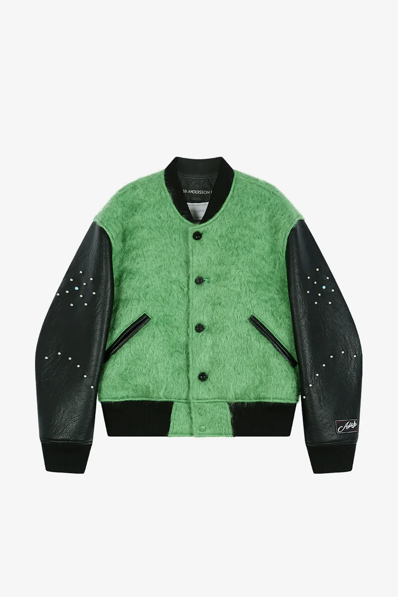 LAWN HAIRY WOOL VARSITY JACKET 9